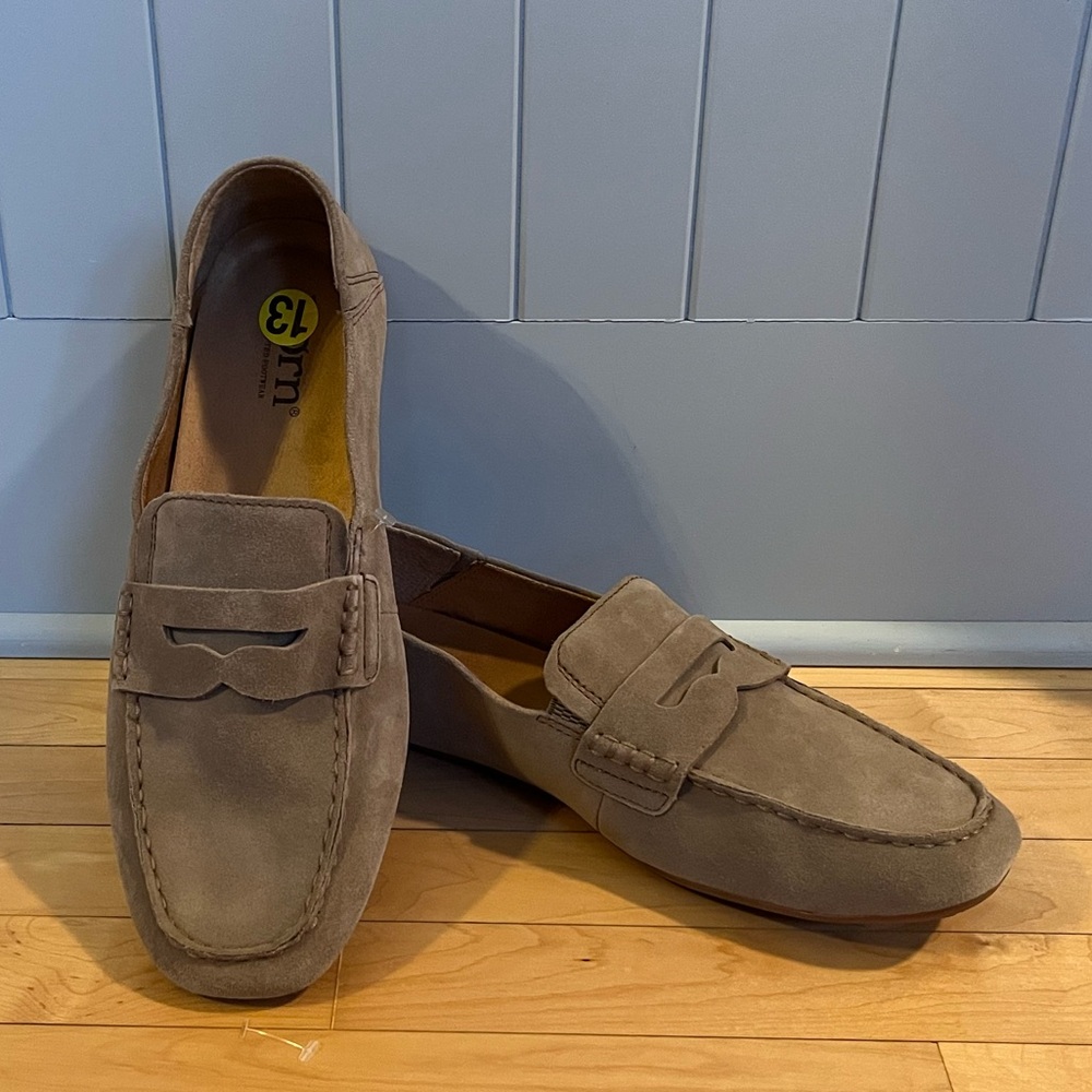 BORN Marcel Penny Loafers - Suede